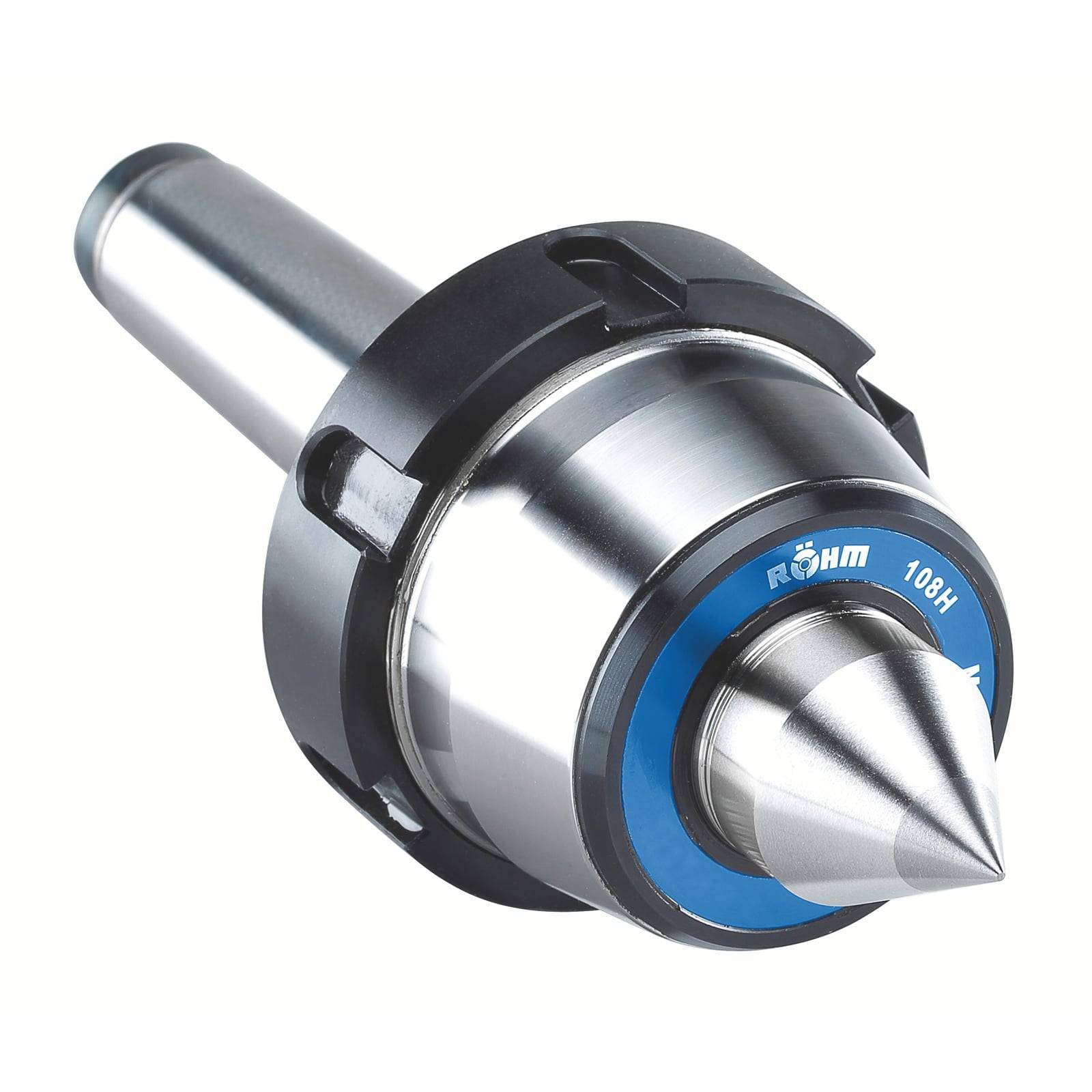 Ein hochpräzisions-Metallspitzendornwerkzeug mit kegelförmiger Spitze, montiert in einer zylindrischen Basis, entworfen für Rotationsstabilität beim Bearbeiten.