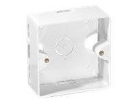 Equip Aufputz-Gehäuse Universal RAL 9010 ws Polybeutel Multimedia-Technik Aufputzdosen