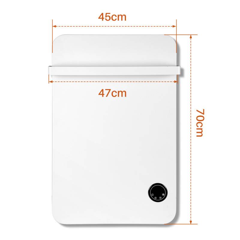 Handtuchtrockner Infrarotheizung 400W - Fernbedienung WiFi Smart App fähig, inkl. für Schlafzimmer, Wohnzimmer, Badezimmer usw.