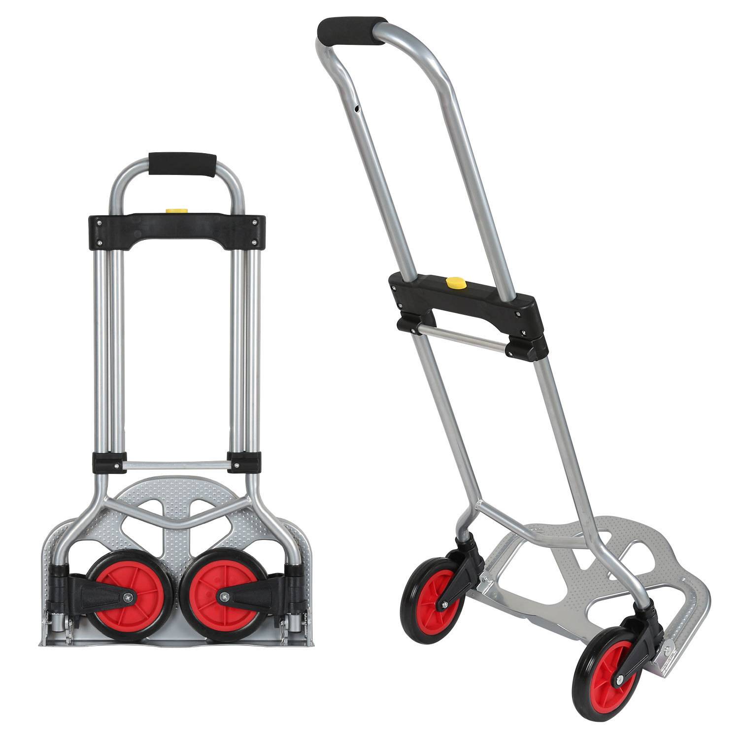 Stahl Sackkarre klappbar 60 kg ,Transportkarre Stapelkarre Handkarre Karre,mit höhenverstellbarer Griff