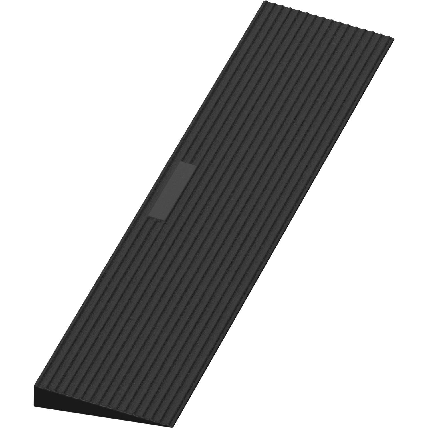 Gummi Türschwellenrampe 90 x 20 x 3.5 cm, max. 1T Tragkraft, Rutschfest Schwellenrampe für Rollstuhl & Rollator, Bordsteinrampe kürzbar