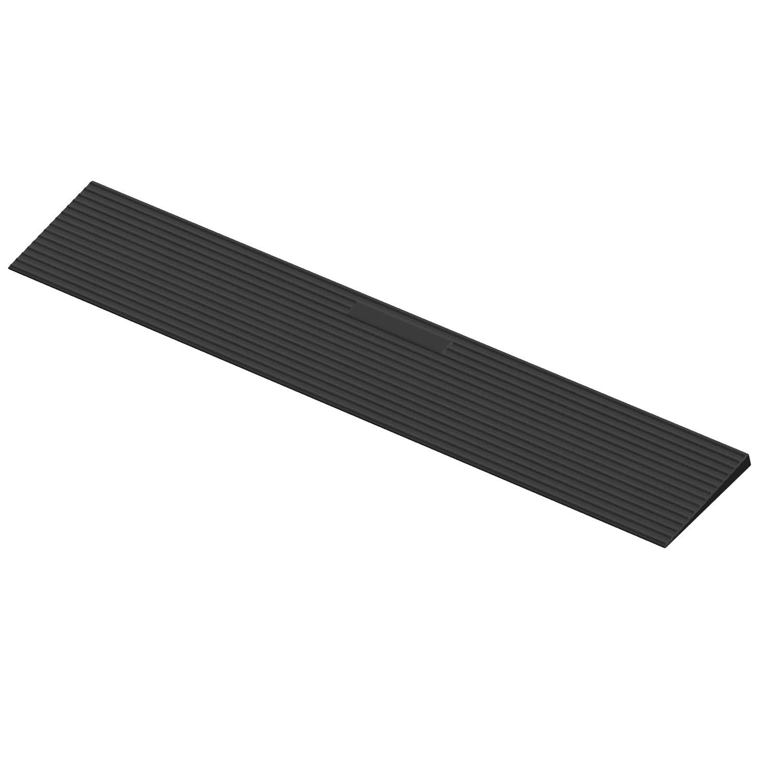 Gummi Türschwellenrampe 90 x 25 x 4.5 cm, max. 1T Tragkraft, Rutschfest Schwellenrampe für Rollstuhl & Rollator, Bordsteinrampe kürzbar