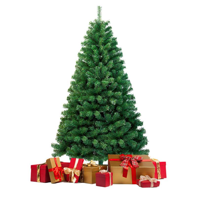 180cm Künstlicher Weihnachtsbaum Tannenbaum, PVC Nadeln Metallständer & Klappsystem Christbaum Grün