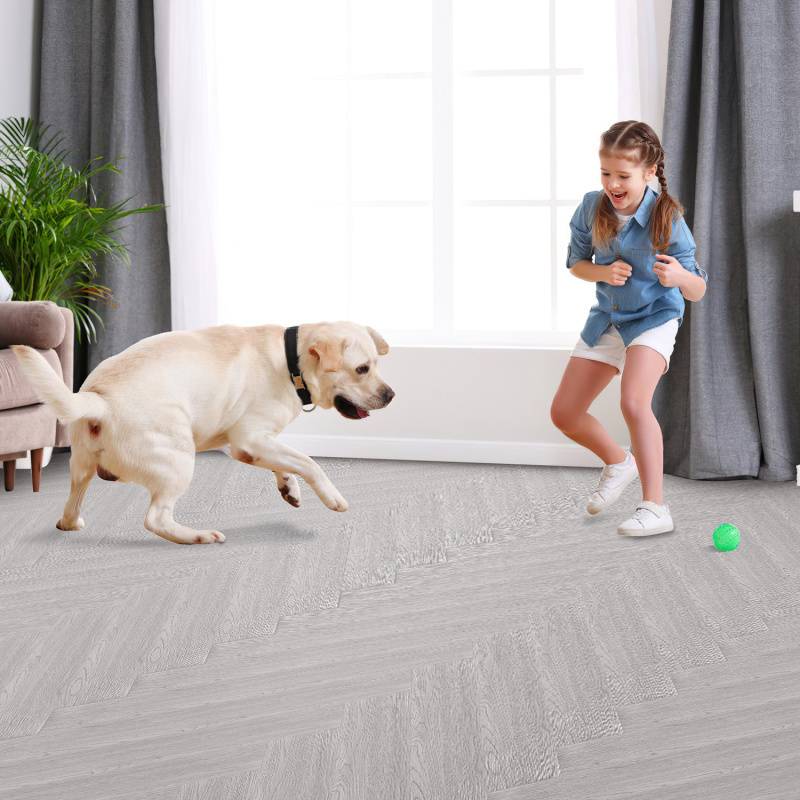 2,5m² Vinylboden Vinyl Laminat Selbstklebend Dielen Planke PVC Bodenbelag Rutschfest Wasserfest 18 Stück Vinyl-Dielen Holzmaserung Dielen Dicke 2 mm