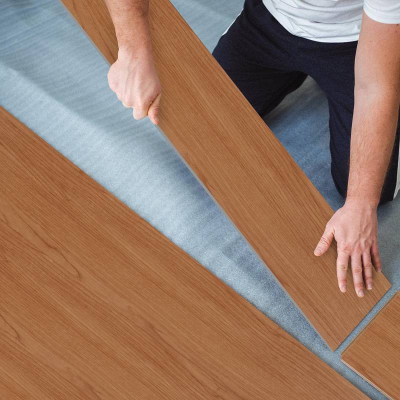 2,5m² Vinylboden Vinyl Laminat Selbstklebend Dielen Planke PVC Bodenbelag Rutschfest Wasserfest 18 Stück Vinyl-Dielen Holzmaserung Dielen Dicke 2 mm