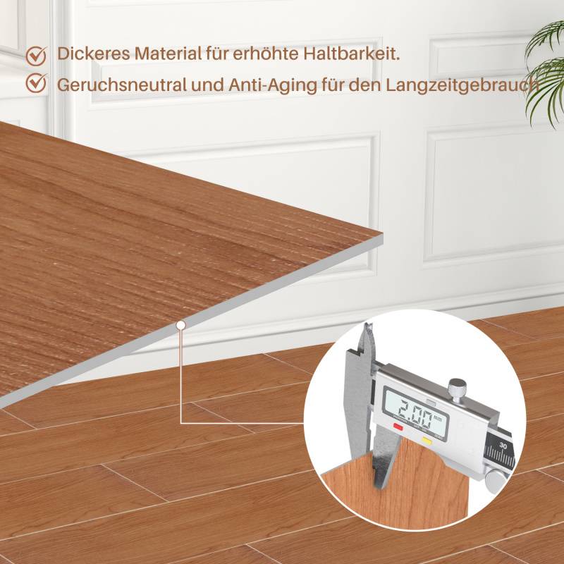 5m² Vinylboden Vinyl Laminat Selbstklebend Dielen Planke PVC Bodenbelag Rutschfest Wasserfest 36 Stück Vinyl-Dielen Holzmaserung Dielen Dicke 2 mm
