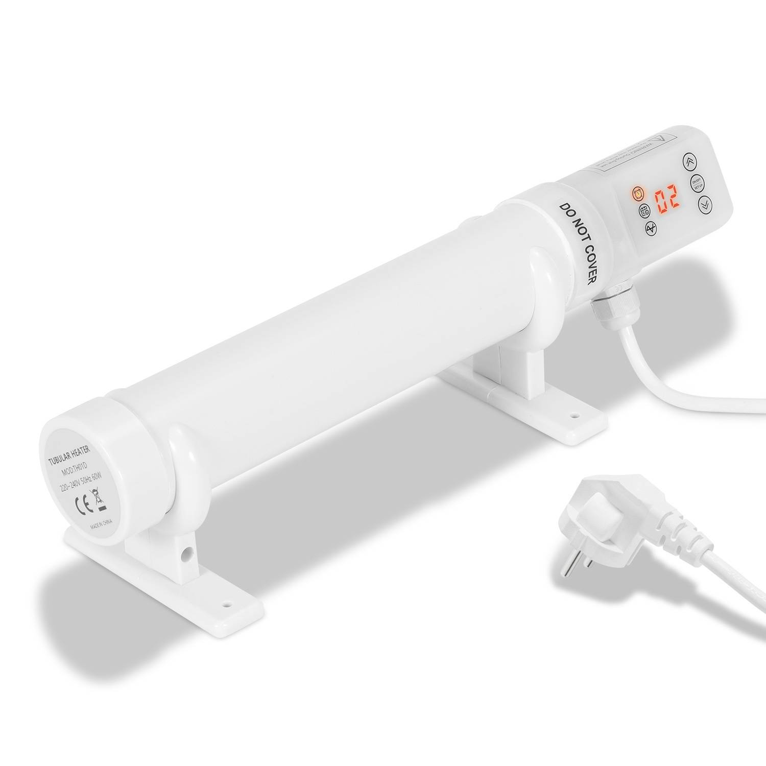 Gewächshausheizung 60W Elektrische Stabheizung für Gewächshäuser IP44 Stabheizung Weiß