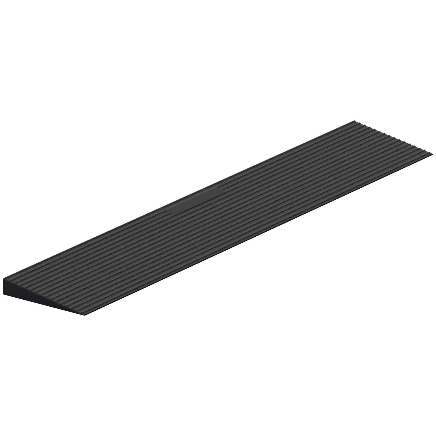 Türschwellenrampe Vollgummi, Auffahrrampe 90 x 20 x 3.5 cm, Rollstuhlrampe, rutschfest Schwellenrampe für Türöffnungen, Bordsteine, Stufen