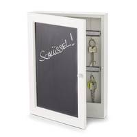 Zeller Tafel Schlüsselkasten weiß mit 6 Haken