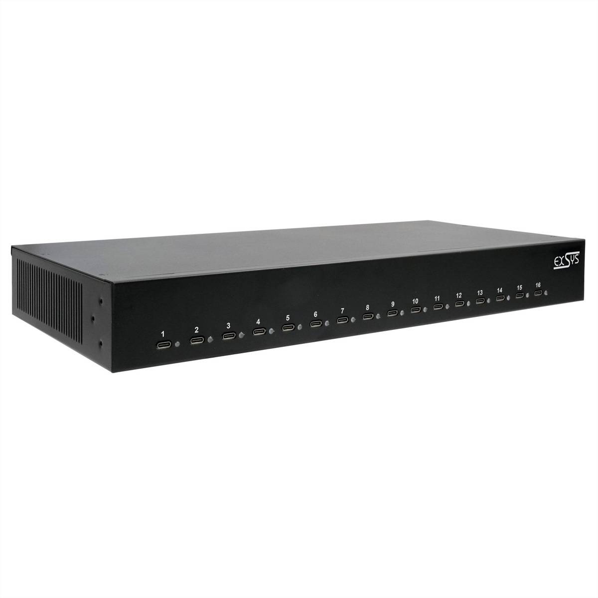 EXSYS EX-11017 16 Port USB-C Highpower Ladestation 1008W