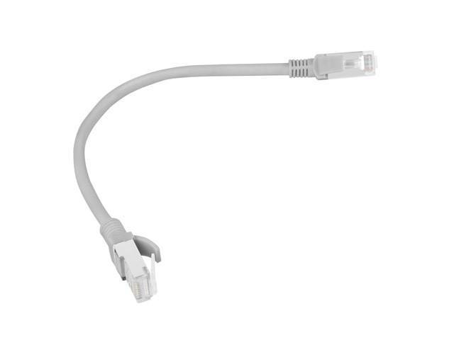 LANBERG Patchkabel CAT.6E UTP 0,25m Fluke Zert. grau Multimedia-Technik Cat6 Kabel