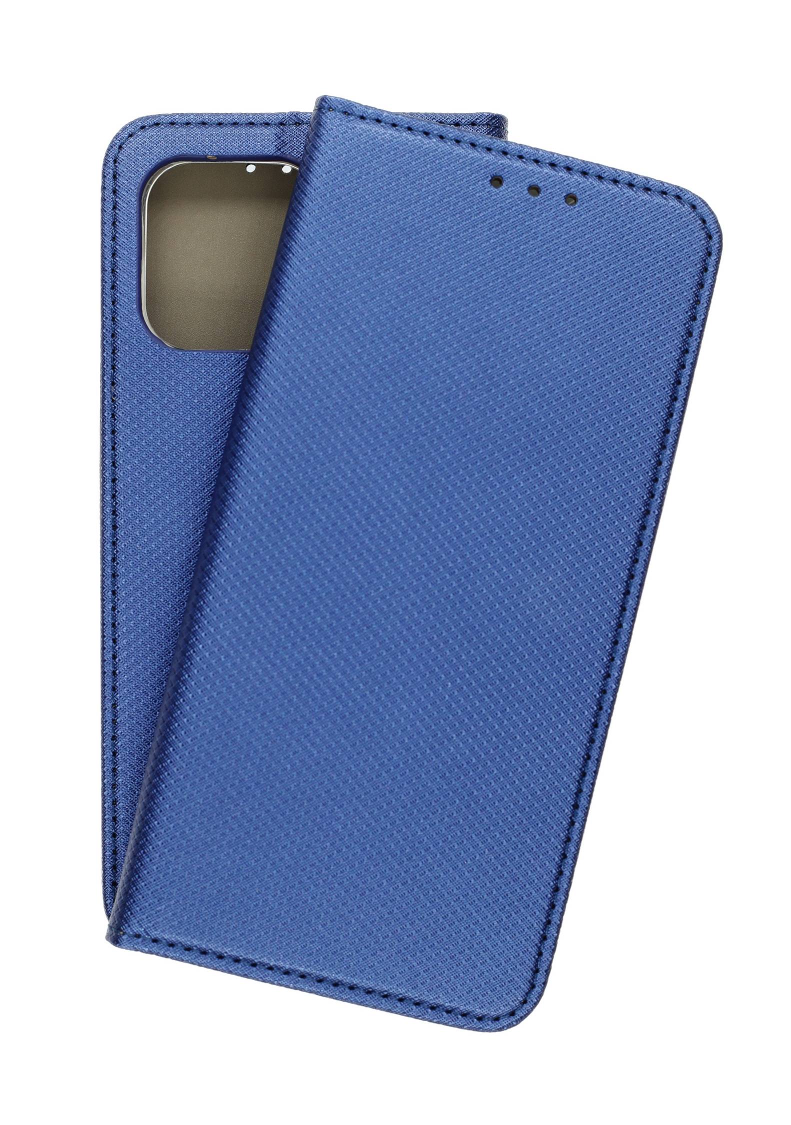JAMCOVER Bookcase Texture Marineblau für Motorola moto g86 5G