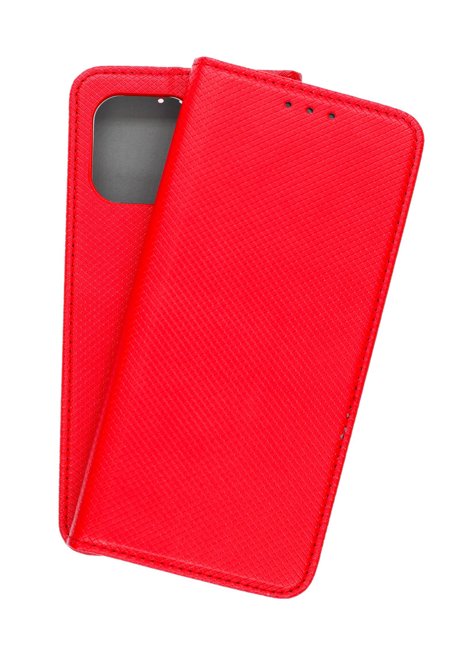 JAMCOVER Bookcase Texture Rot für Motorola moto g86 5G