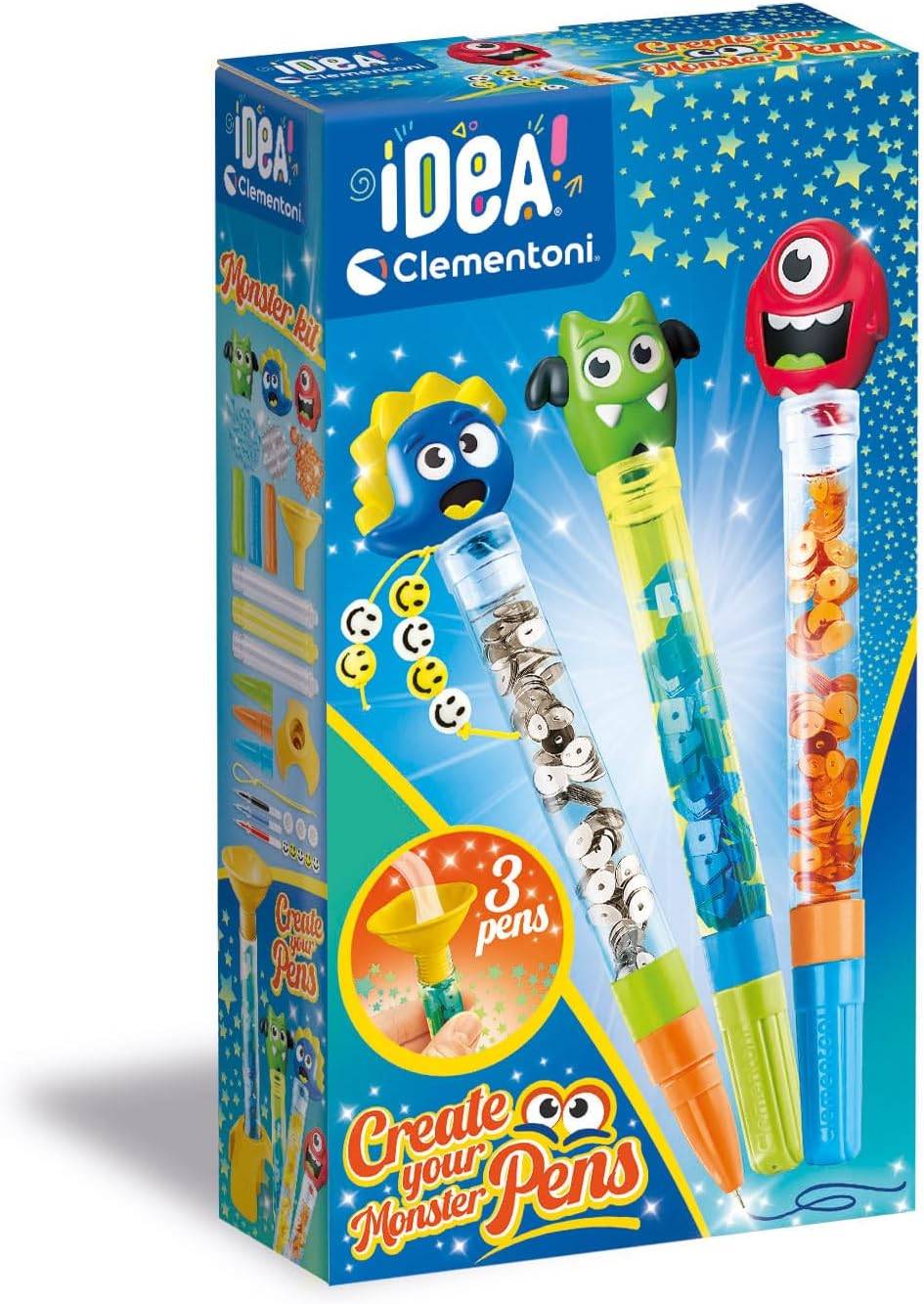 Clementoni 18828 - Idea Create Your Pens: Monster Stift-Kreationen