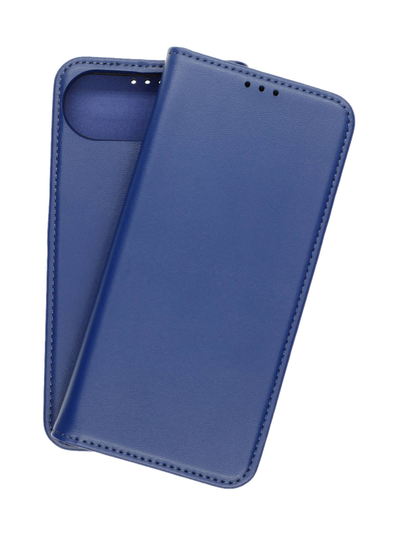 Echt Leder Bookcase Marineblau für Apple iPhone Air - Handytasche mit Kartenfach und Standfunktion