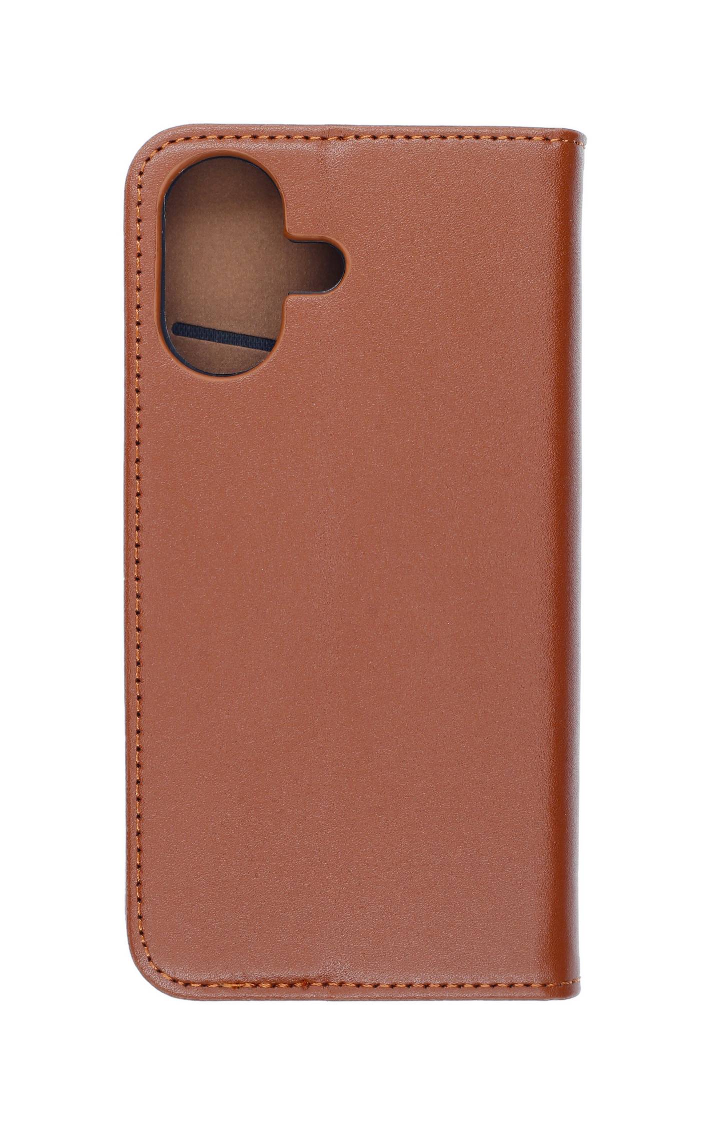 Echt Leder Bookcase Braun für Apple iPhone 17 - Handytasche mit Kartenfach und Standfunktion