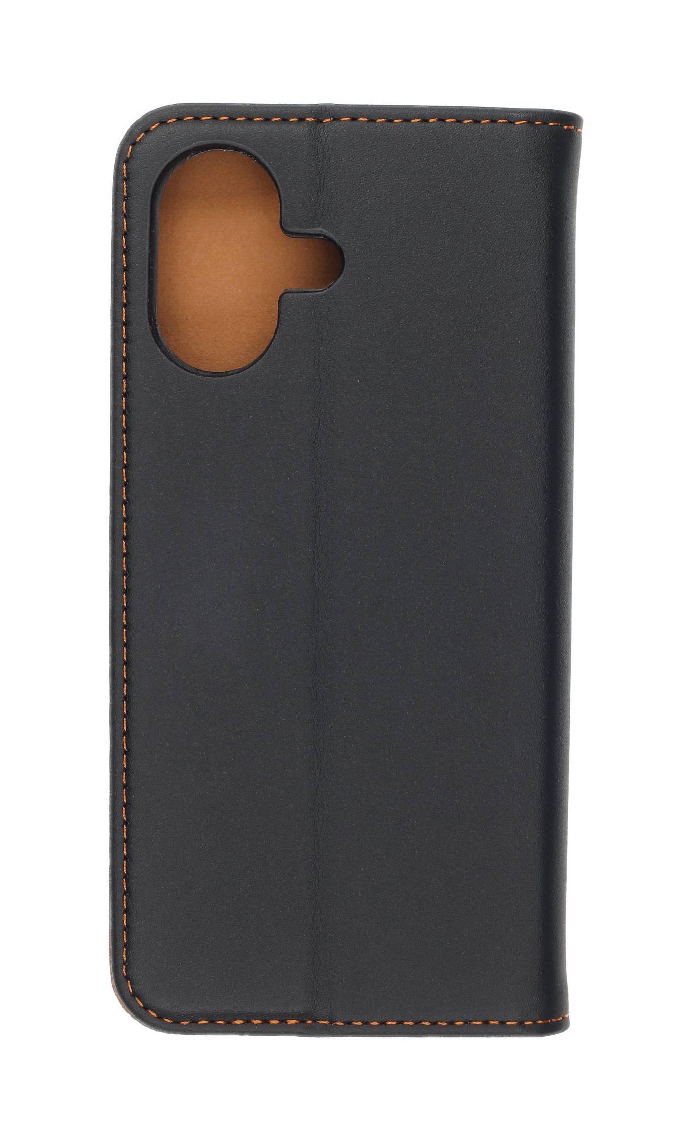 Echt Leder Bookcase Schwarz für Apple iPhone 17 - Handytasche mit Kartenfach und Standfunktion