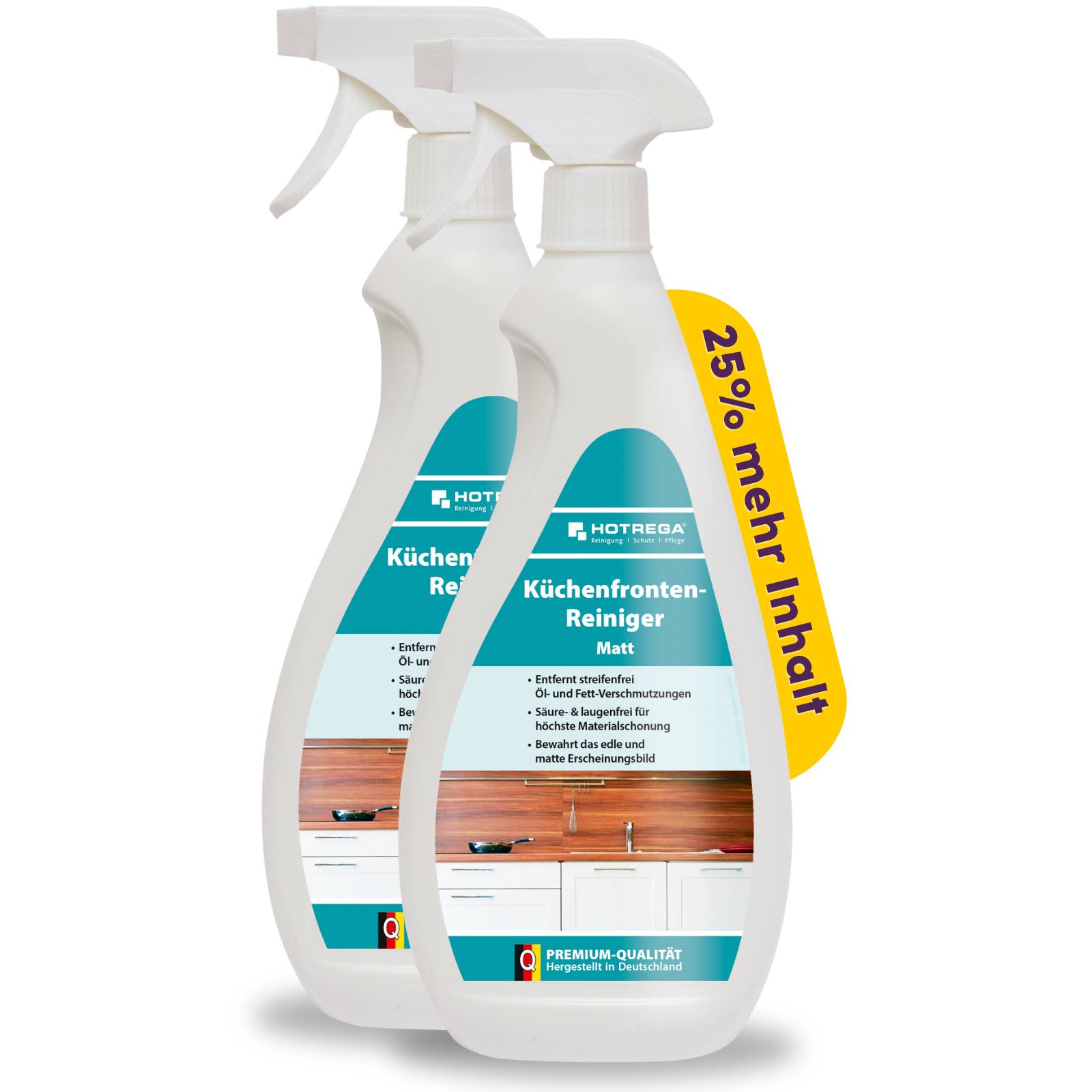 HOTREGA Küchenfronten Reiniger Matt - Ausführung:2x 750 ml