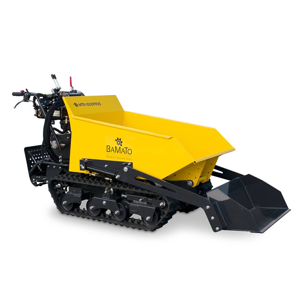 BAMATO Mini Raupendumper MTR-1000PROS mit Kipphydraulik &amp Selbstladeeinrichtung