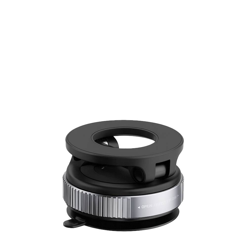 360° Drehbare Handyhalterung mit starkem Magnet und Klebepad faltbar - Schwarz - für Kfz / Spiegel