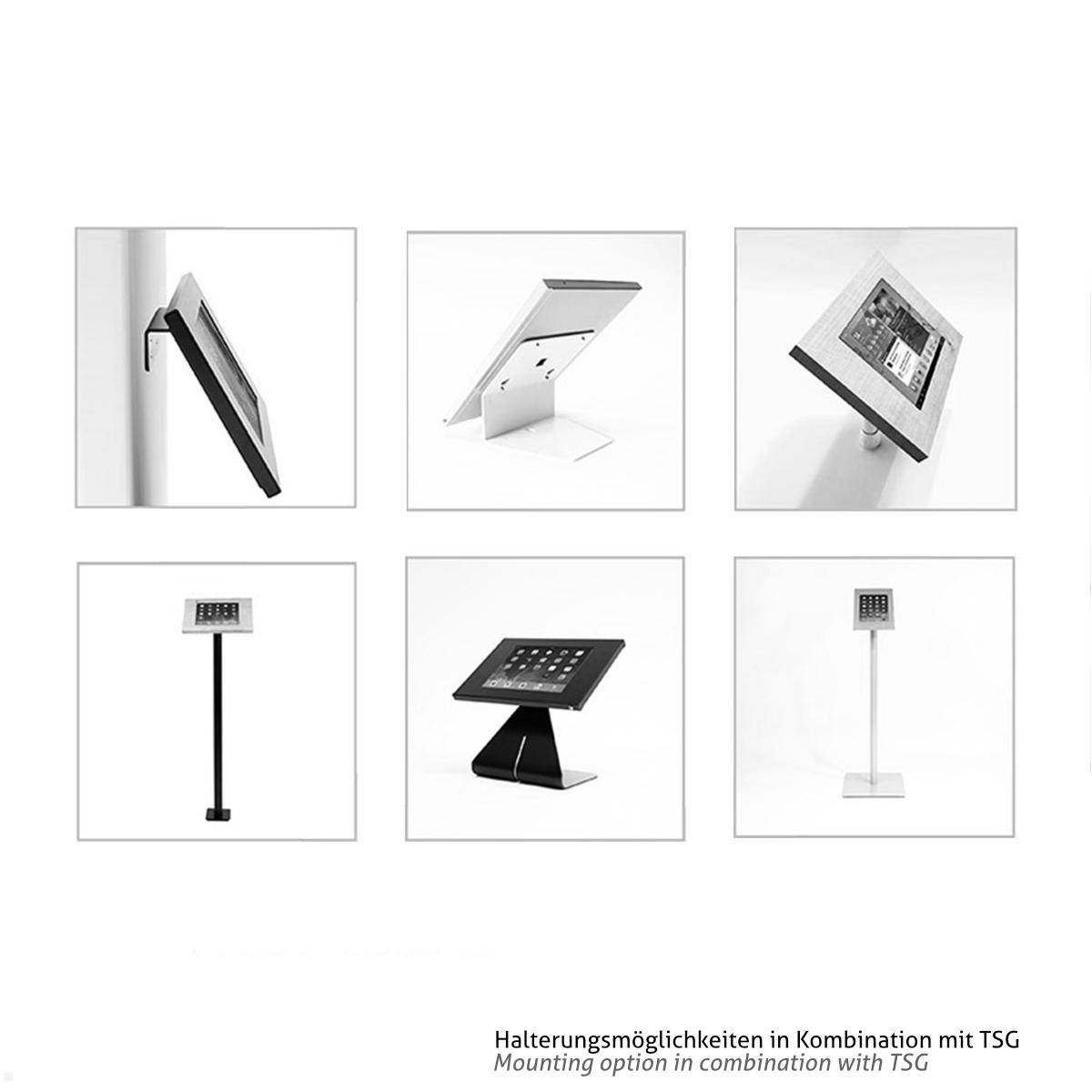 TabLines TSG082S Tablet Schutzgehäuse für Apple iPad Pro 12.9 (5./6. Gen.), silb...