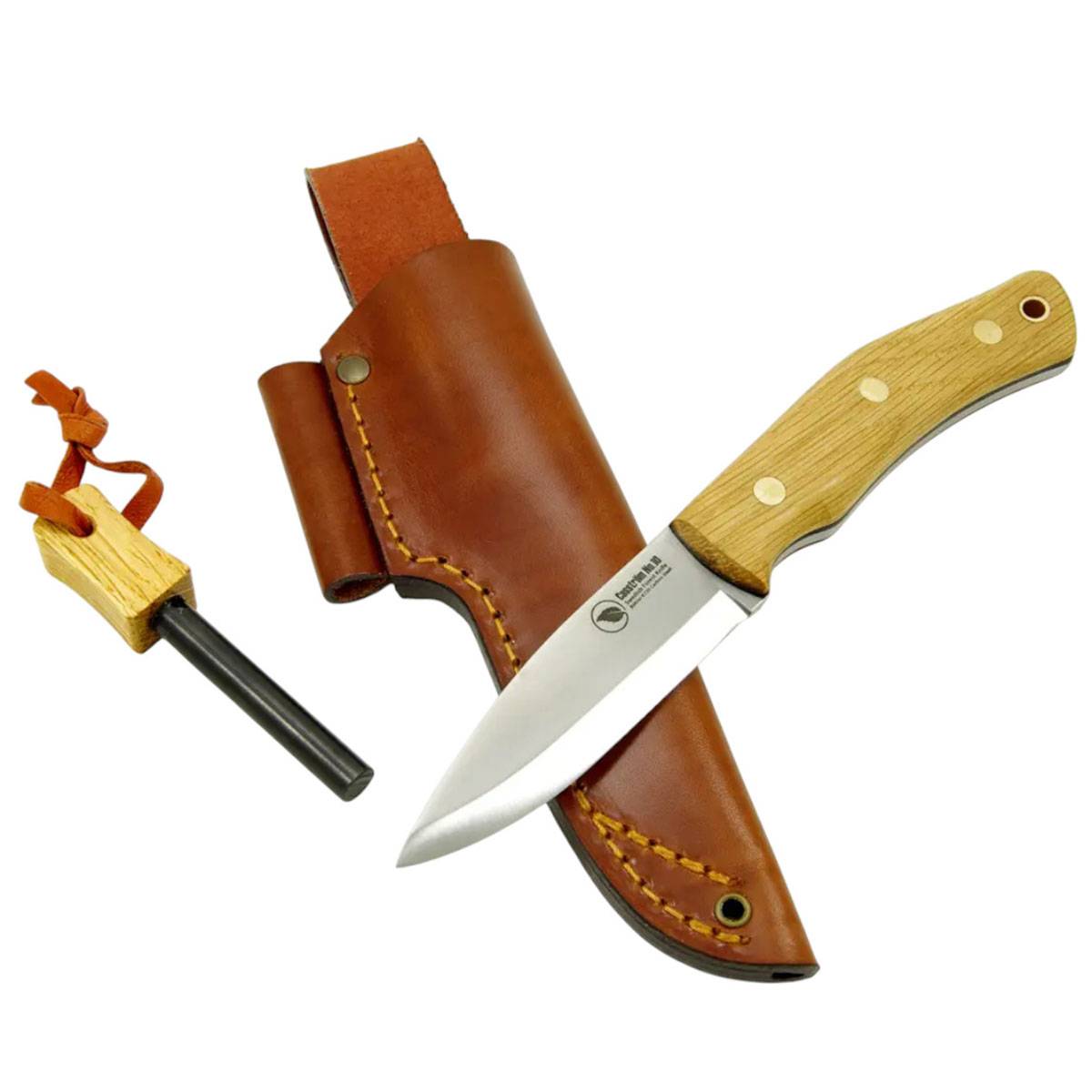 Casström No. 10 SFK Swedish Forest Messer mit Feuerstahl - Eichenholz