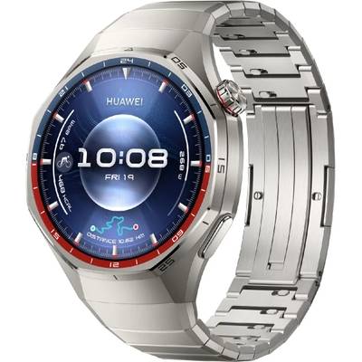Huawei Watch GT 6 Pro - 46 mm - titanium alloy - intelligente Uhr mit Riemen - Titan - Silber - Handgelenkgröße: 140-210