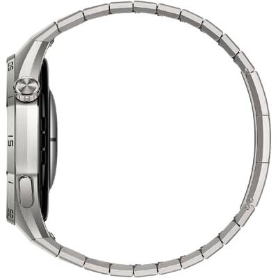 Huawei Watch GT 6 Pro - 46 mm - titanium alloy - intelligente Uhr mit Riemen - Titan - Silber - Handgelenkgröße: 140-210