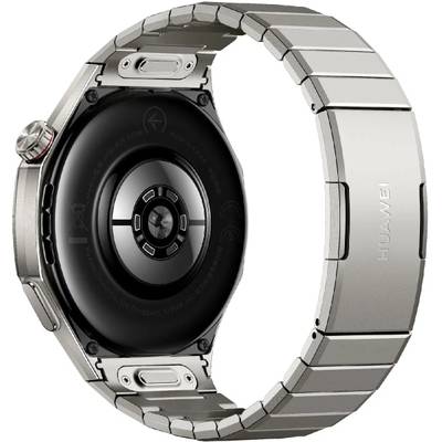 Huawei Watch GT 6 Pro - 46 mm - titanium alloy - intelligente Uhr mit Riemen - Titan - Silber - Handgelenkgröße: 140-210