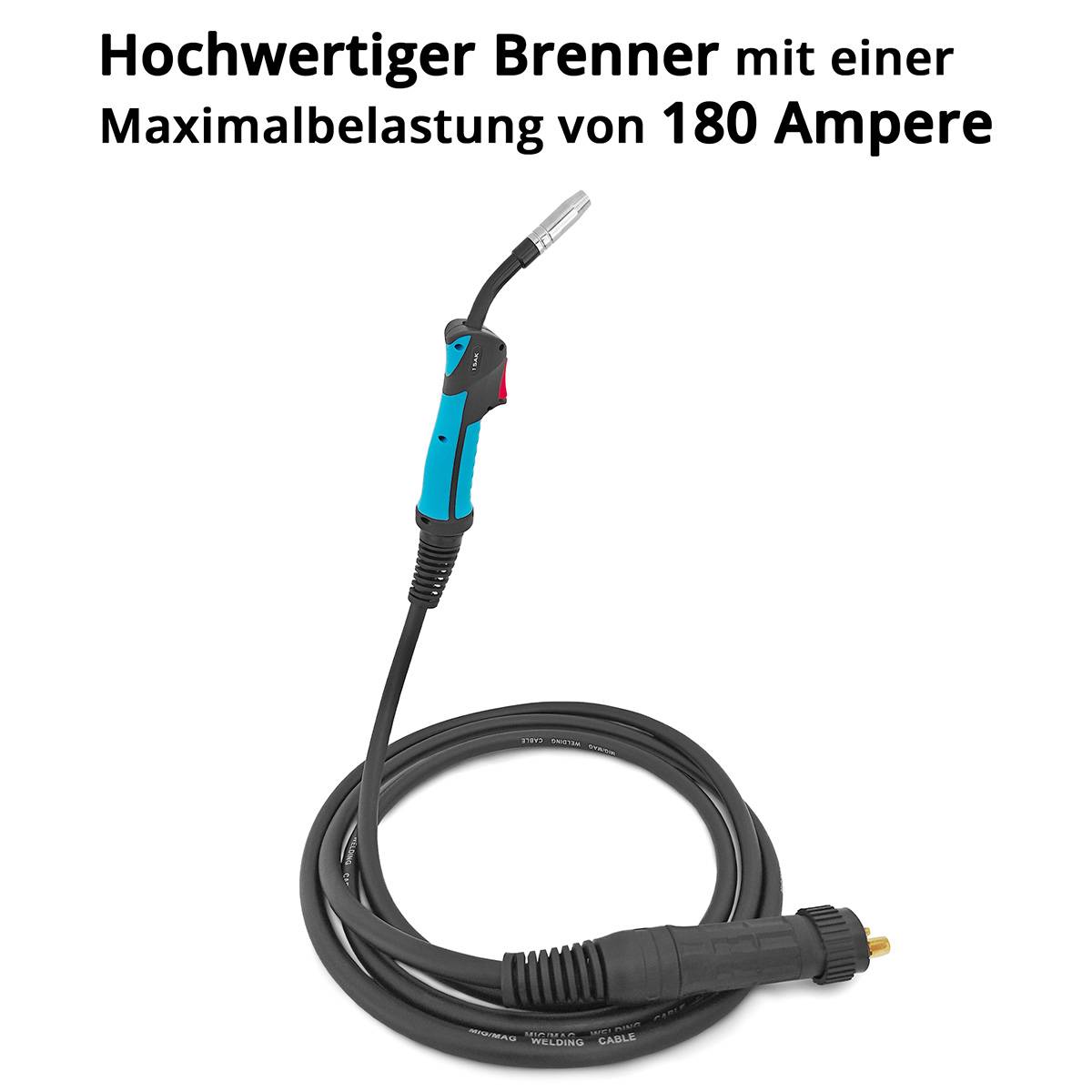 STAHLWERK MIG MAG Schweißbrenner AK 15 Schweißpistole 180 A mit Brennerhalter