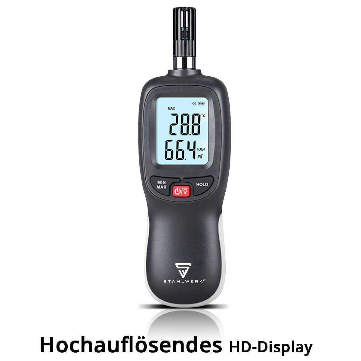 STAHLWERK Luftfeuchtigkeits- und Temperaturmessgerät – Digital