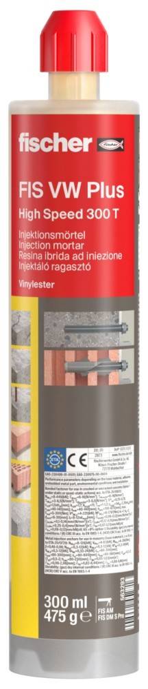 Fischer Deutschl. Hochleistungsmörtel FIS VW Plus 300 T