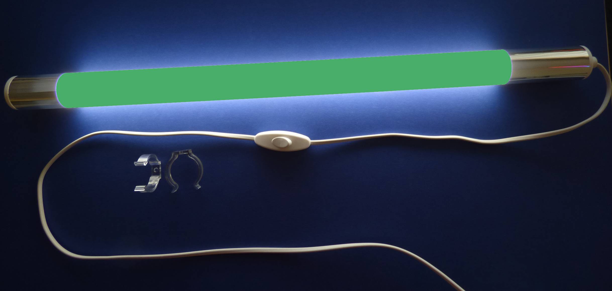 2150 LED Leuchtstab Satiniert 230V 0,63m 800Lm Kunststoff Röhre Grün