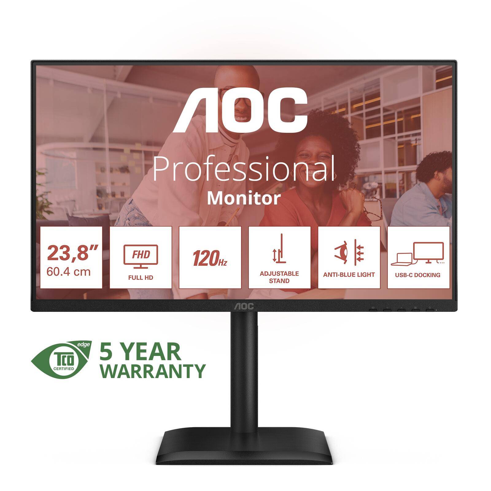 AOC 24E4CV LED-Monitor 61cm (23.8"") 24E4CV