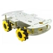 BerryBase Roboter Chassis, Aluminium Doppeldeck, 4 TT-Motoren, 4 omnidirektionale 60mm McNamum Räder BerryBase Roboter Chassis, Aluminium Doppeldeck, 4 TT-Motoren, 4 omnidirektionale 60mm McNamum Räder