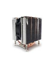 CPU-Kühler mit Metallrippen und Kupfer-Wärmerohr, entwickelt für die Wärmeverwaltung in Computern.