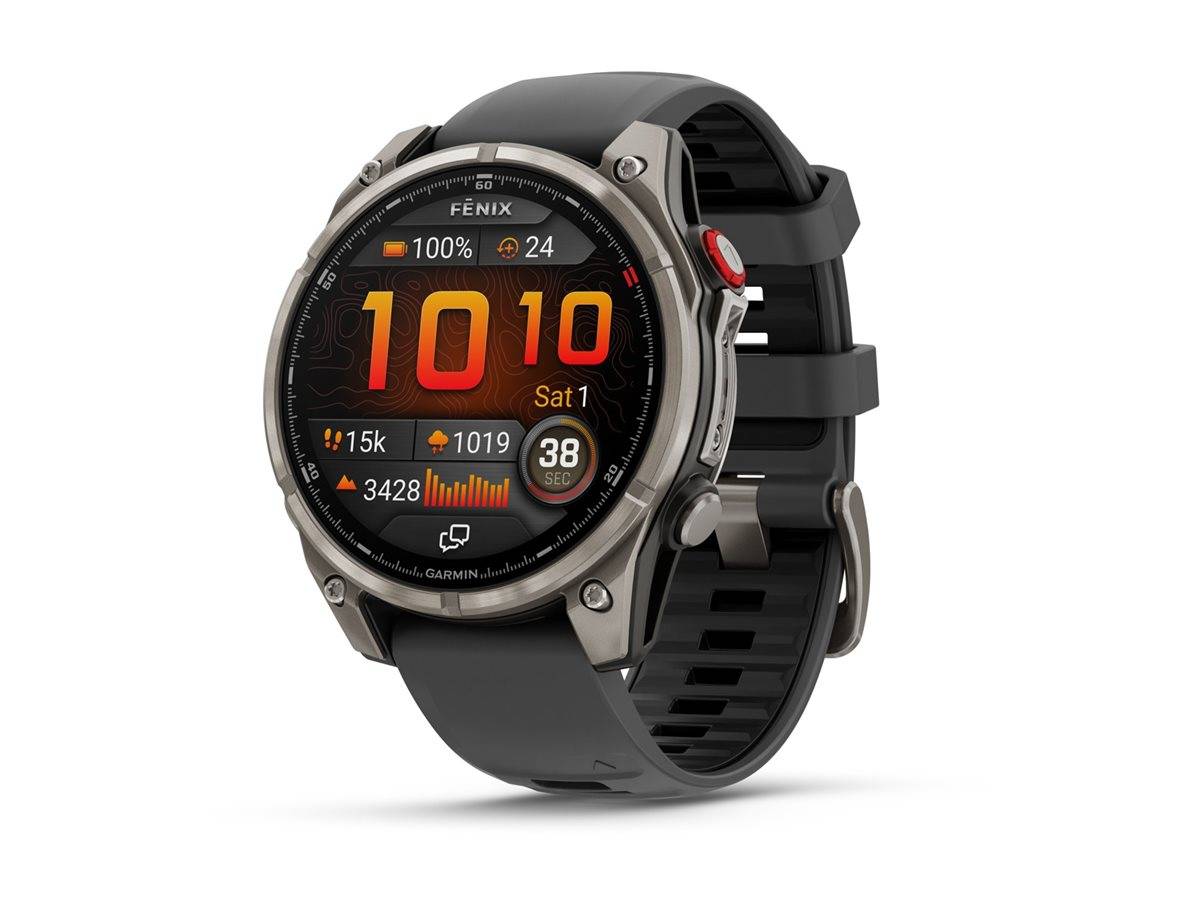 Garmin Fenix 8 Pro - 47 mm - Titan - Sportuhr mit Riemen - Silikon -