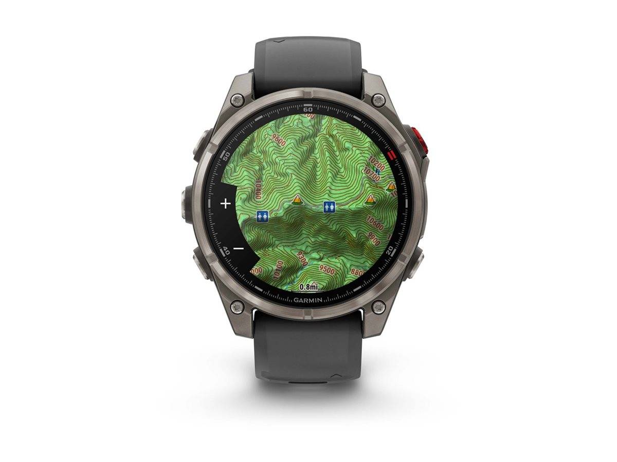 Garmin Fenix 8 Pro - 47 mm - Titan - Sportuhr mit Riemen - Silikon -