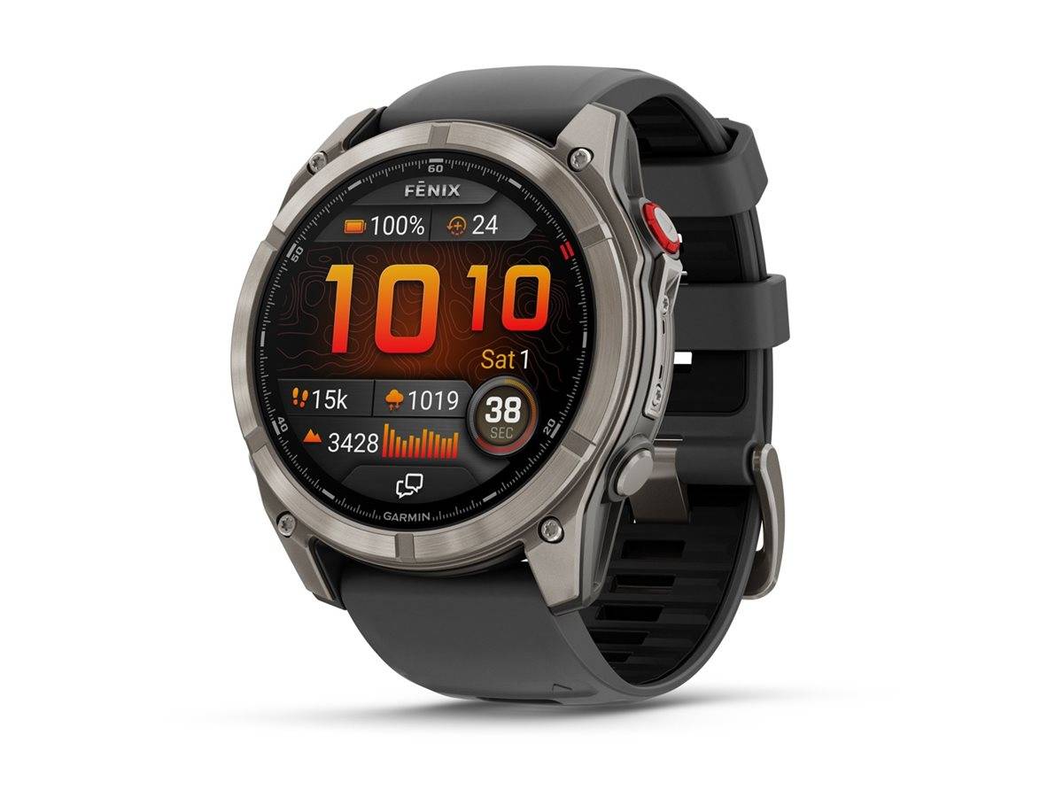 Garmin Fenix 8 Pro - 51 mm - Titan - Sportuhr mit Riemen - Silikon -