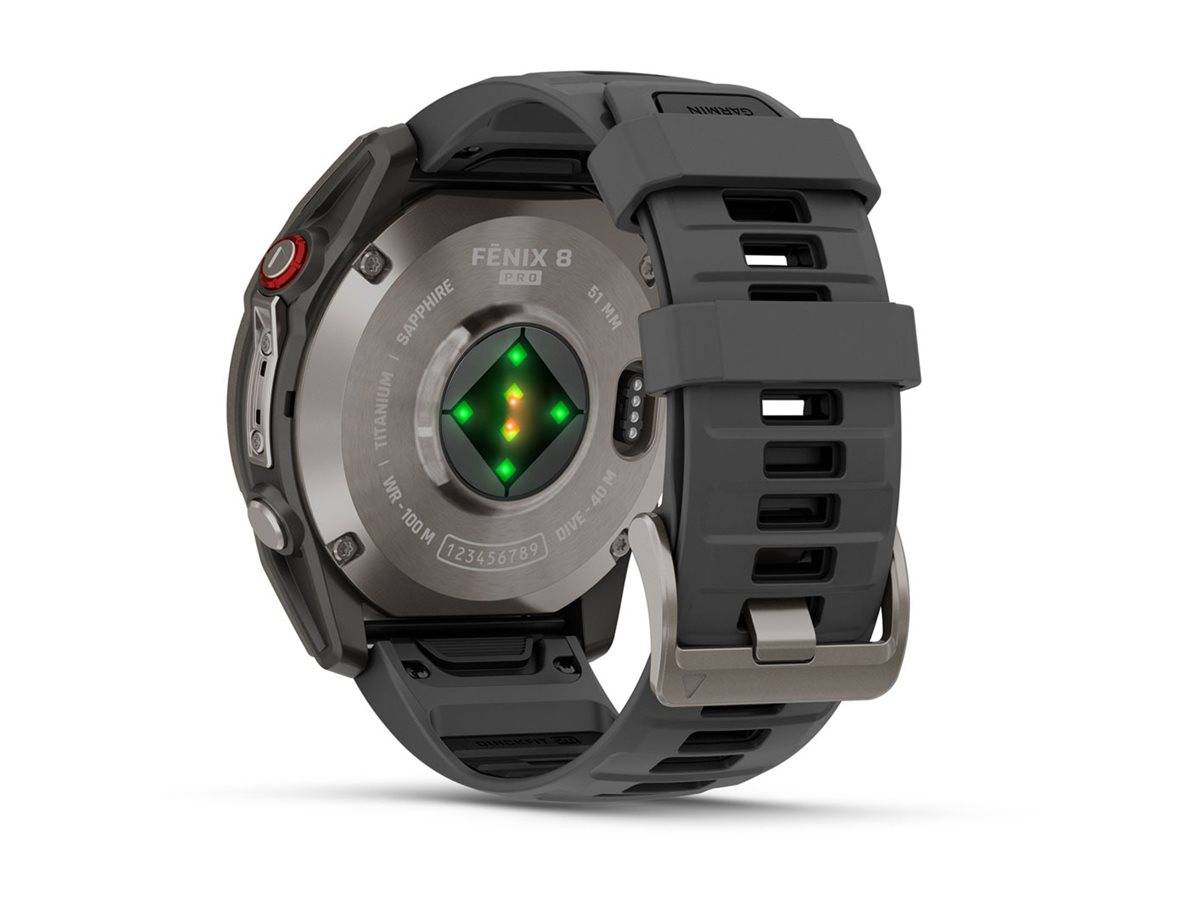 Garmin Fenix 8 Pro - 51 mm - Titan - Sportuhr mit Riemen - Silikon -