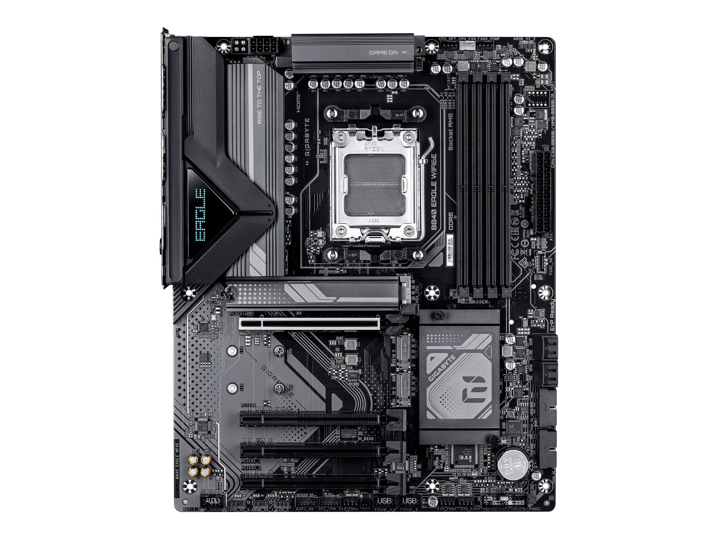 Gigabyte B840 EAGLE WIFI6E - Motherboard - ATX - Socket AM5 - AMD B840 Chipsatz - USB-C 3.2 Gen 1, USB 3.2 Gen 1, USB 3.2 Gen 2, USB-C 3.2 Gen2
