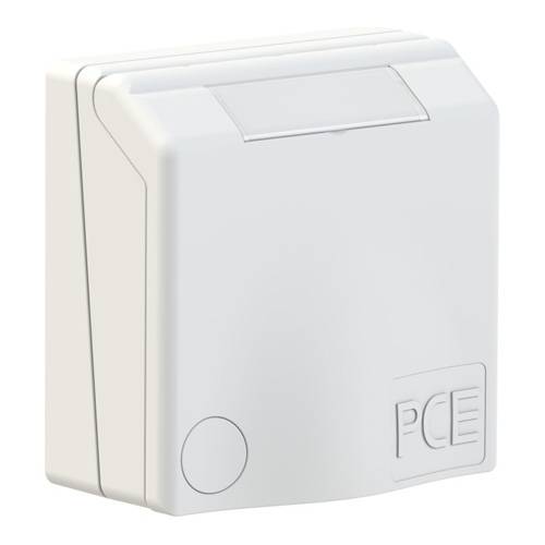 PC ELECTRIC 8430V - SCHUKO-Anbausteckdose mit Klappdeckel (230V | 16A | 3-polig | IP44)