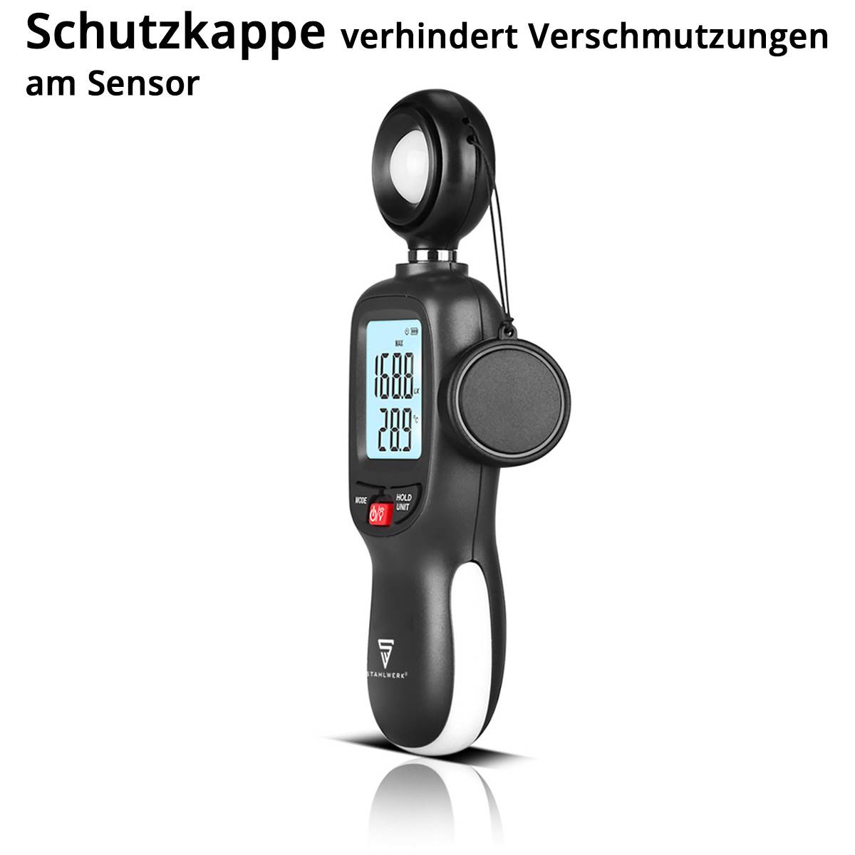 STAHLWERK Luxmeter Digitaler Belichtungsmesser Lichtmesser bis 200.000 Lux