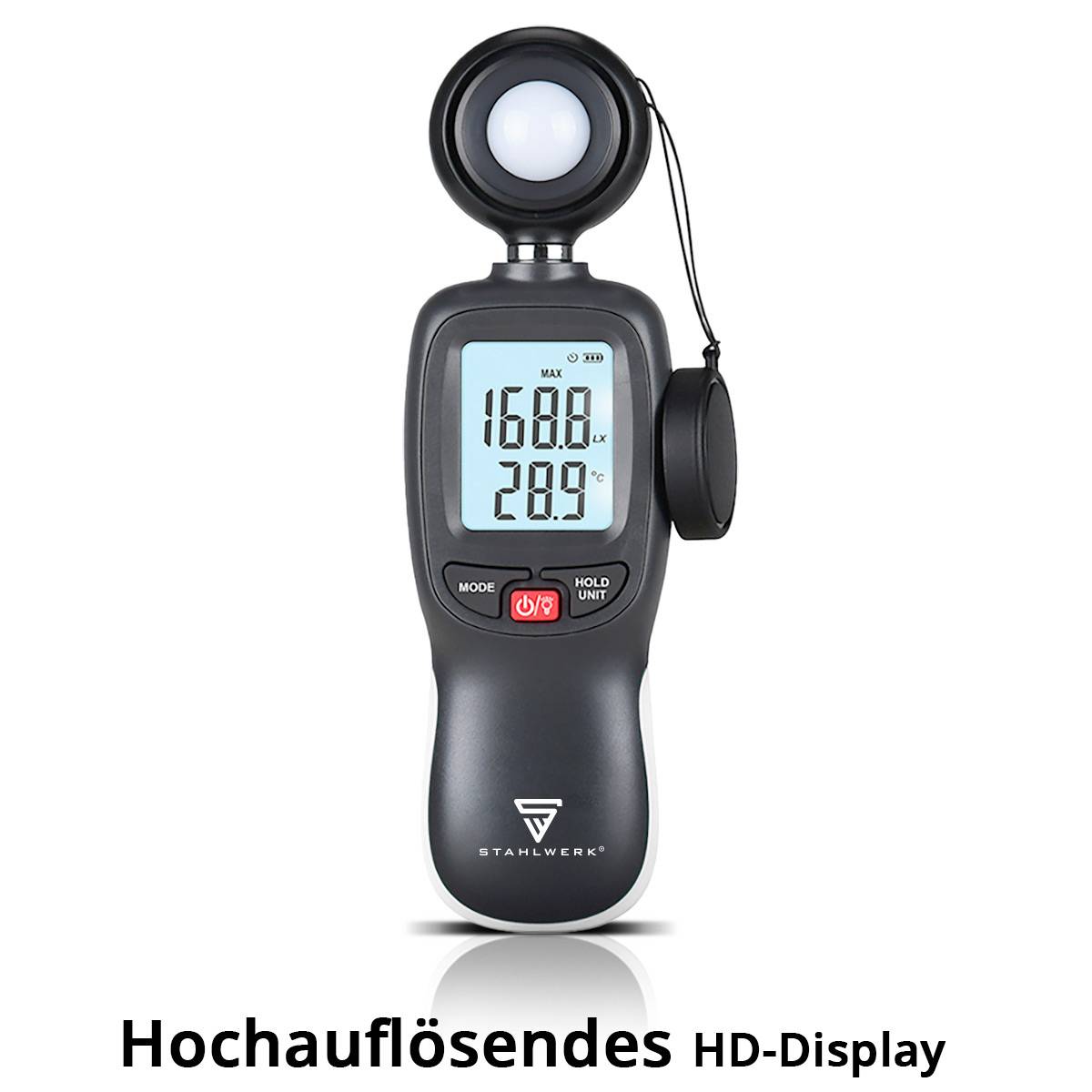 STAHLWERK Luxmeter Digitaler Belichtungsmesser Lichtmesser bis 200.000 Lux