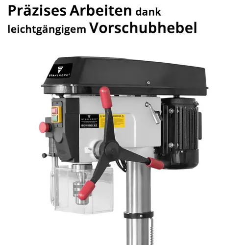 STAHLWERK BD-1500 ST Standbohrmaschine 1.500 W Leistung 150 - 2.450 U/min STAHLWERK BD-1500 ST Standbohrmaschine 1.500 W Leistung 150 - 2.450 U/min