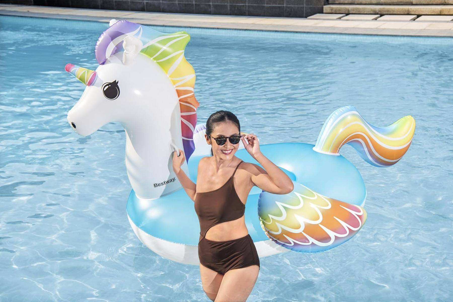 Bestway Schwimmtier Einhorn 224 x 164 cm