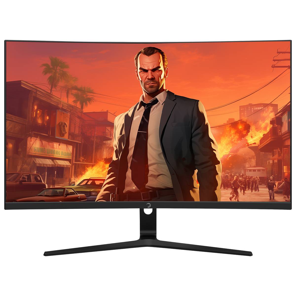 GAMEPOWER V80 27 zoll Curved Gaming Monitor FullHD 300hz 0,5ms HDMI Lautsprecher