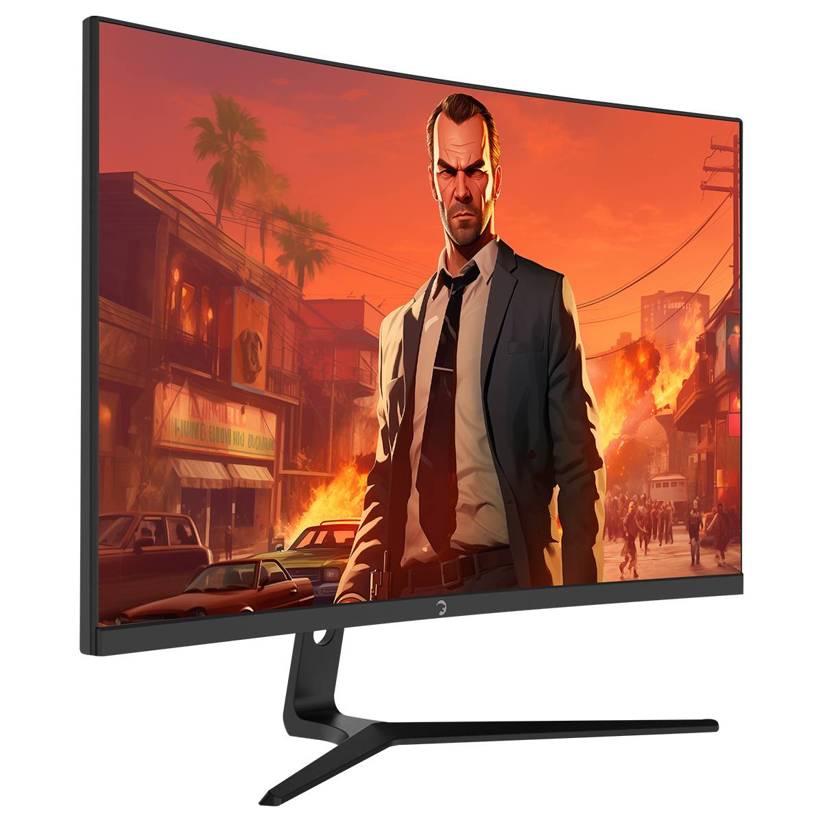 GAMEPOWER V80 27 zoll Curved Gaming Monitor FullHD 300hz 0,5ms HDMI Lautsprecher