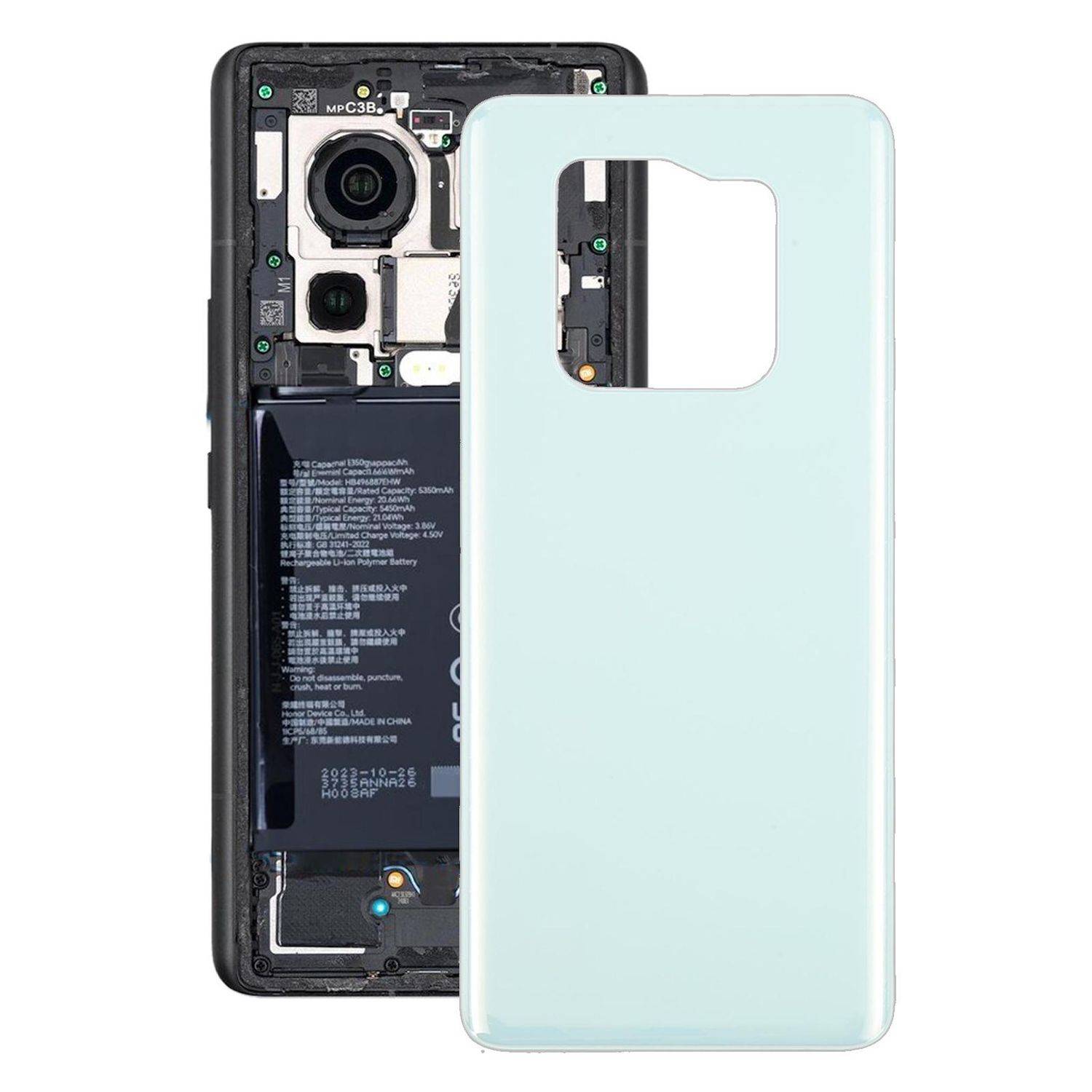 Für Xiaomi Redmi Note 14 Pro Plus 5G Akkudeckel Backcover Ersatzteil Reparatur Grün