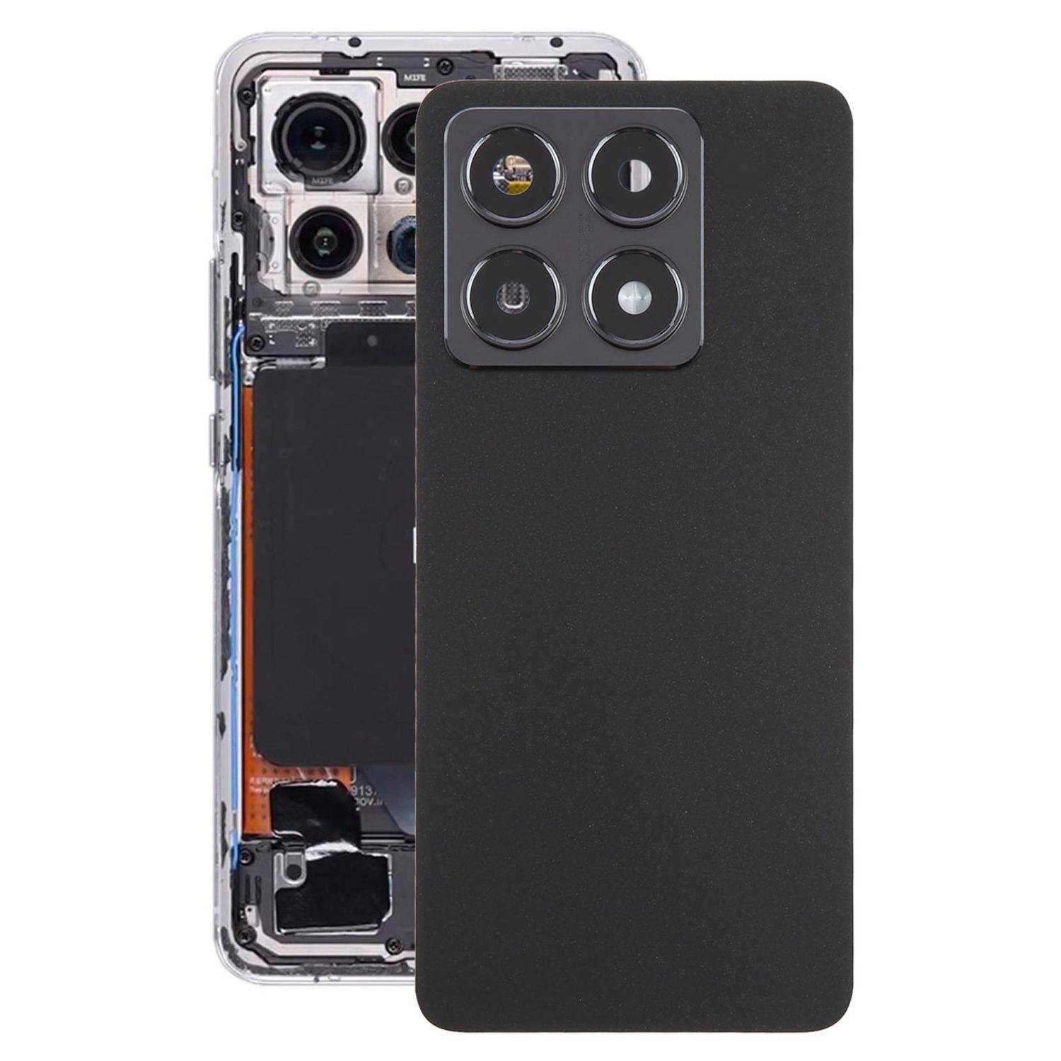 Für Xiaomi 14T Akkudeckel Backcover Ersatzteil Reparatur Schwarz